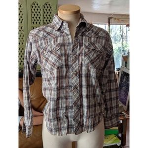 Vintage Western shirt with pearl snap buttons